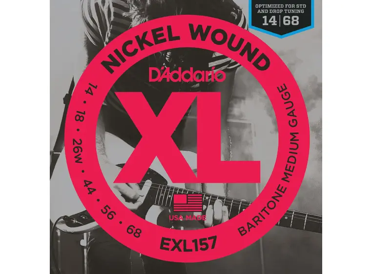 D'Addario EXL157 El. gitar strenger (014-068) (Bariton) 